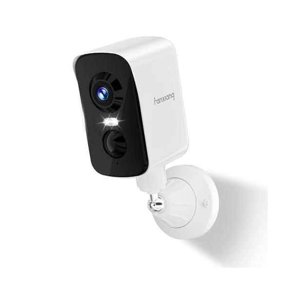 完全無線*300°首振りfanxiang防犯カメラ PIR人体検知 監視カメラ 電池