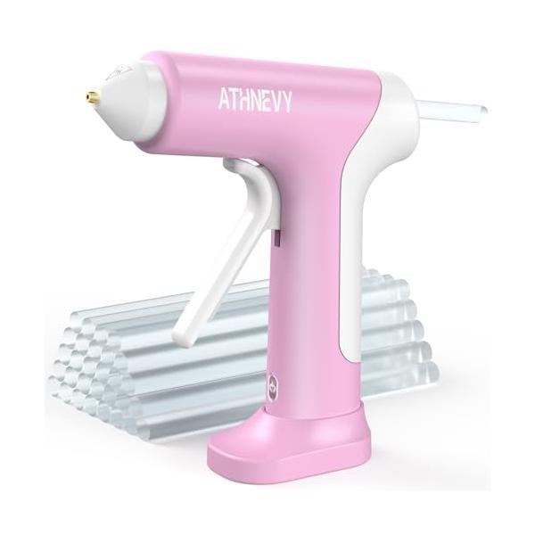 ピンク/-/-・Color:ピンク・10秒急速加熱 ? 業界トップクラス20Wの高効率パワーにより、電源を入れてからわずか10秒で作業温度（約170℃）に到達します。従来品に比べ待ち時間を大幅に短縮し、クラフト作業や修理を思い立ったその瞬間...