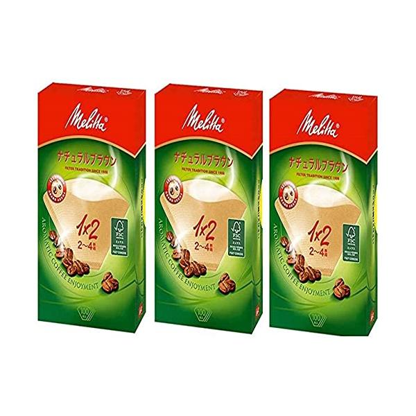 他サイト： メリタ(Melitta) コーヒーフィルター ブラウン 100枚×3箱 アロマジック ナチュラルブラウン 2-4杯用 100枚×3箱 59318の商品画像