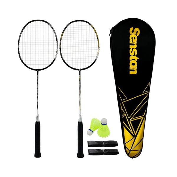 Senston 2本組バドミントンラケット、5Uフェザーラケット、プロ試合