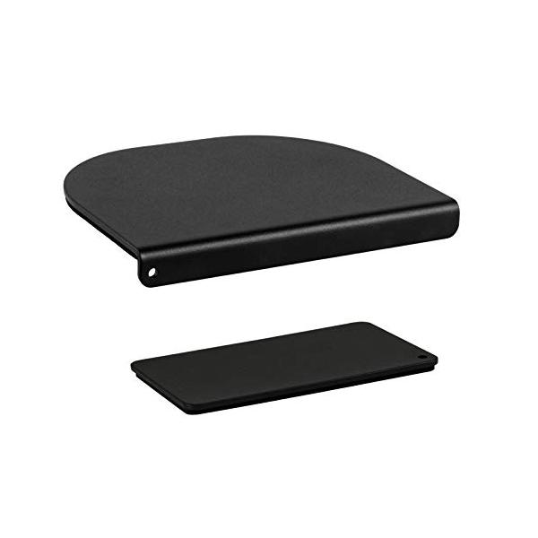 他サイト： EAYHM モニターアーム補強プレート 取付部硬さ強化対策 傷防止 デスク保護 滑り止めシート付き 黒の商品画像