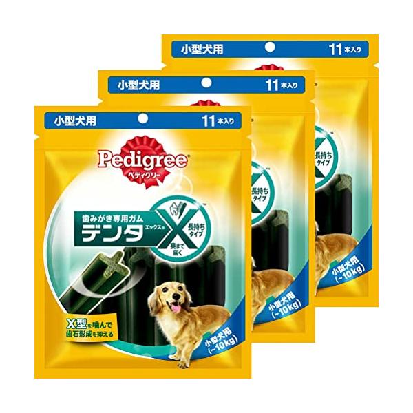 他サイト： ペディグリー ぺディグリー デンタエックス 小型犬用 レギュラー 犬用おやつ チキンフレーバー 生後4ヶ月以上 11本入り×3袋 (まとめ買い)の商品画像