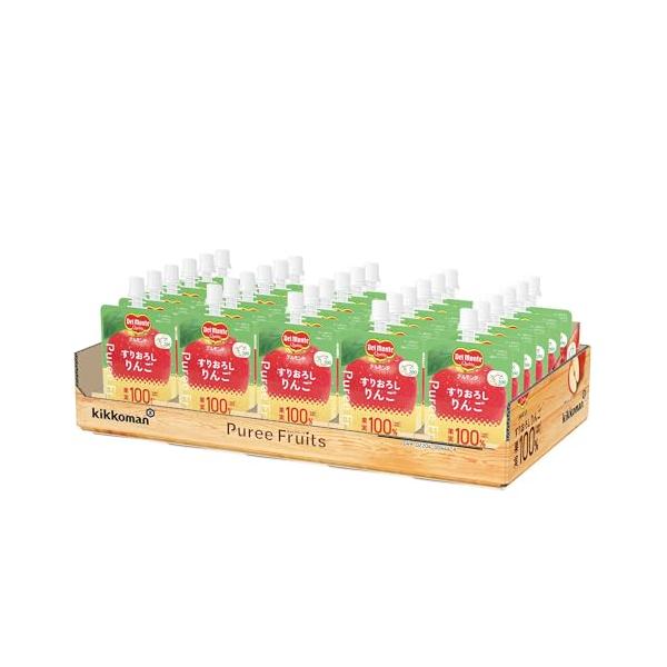 Del Monte デルモンテ ピュレフルーツ すりおろしりんご 110gパウチ×30個 果実100％ スムージー フルーツピューレ
