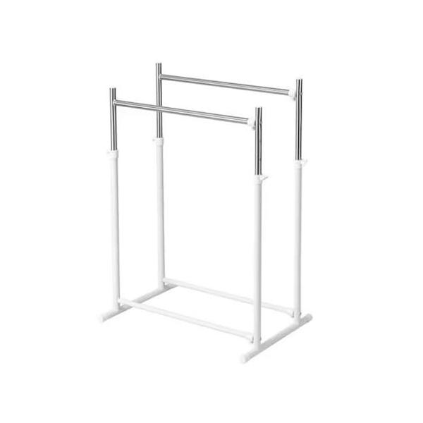 ホワイトハンドハクアリード⭐️２個セット ニトリ(NITORI) 縦横伸縮ハンガーラック ヴェルサ2 ダブル ホワイト 幅