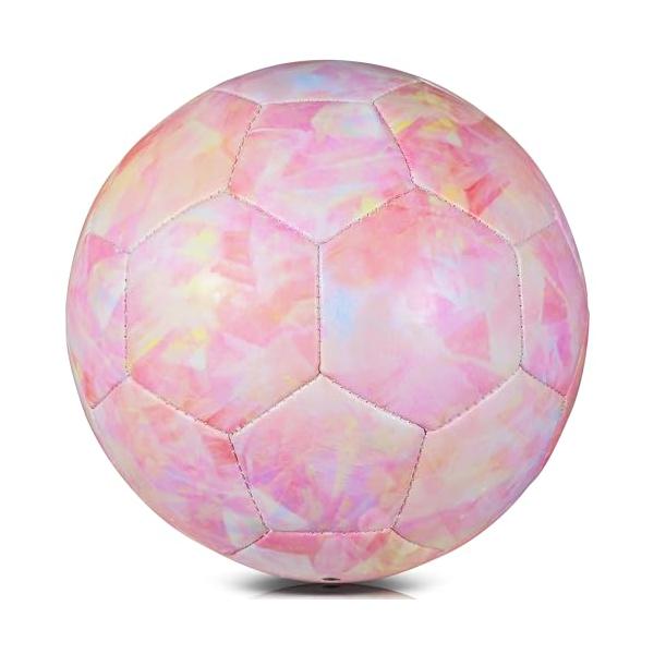 ピンク/-/-・Color:ピンク・製品仕様3号サッカーボール、直径：約18CM、材質：PU革。対象：3-12歳の子供・小学生など。用途：スキルトレーニング、レクレーション、練習用など。※製品の品質保持のため、サッカーボールは空気抜きの状態...