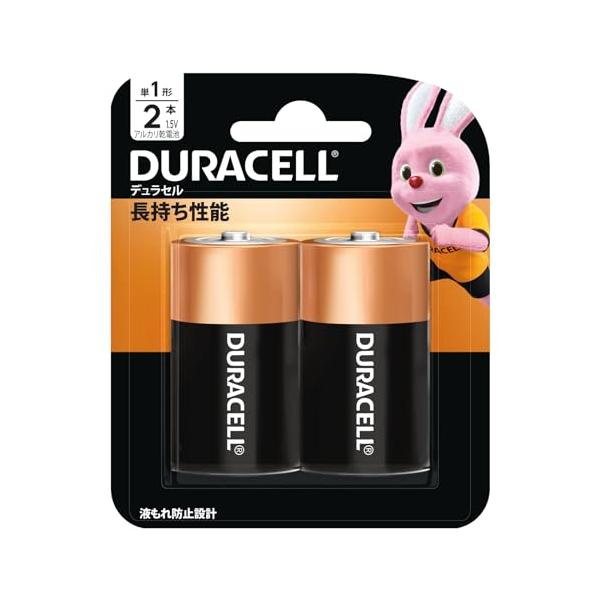 他サイト： デュラセル単1形アルカリ乾電池 2本入 保存期間5年 コンロ 懐中電灯 防災 備蓄の商品画像