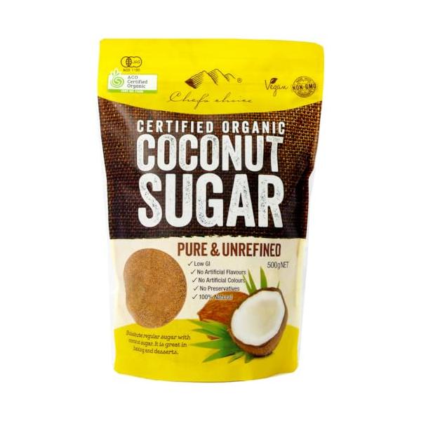 他サイト： シェフズチョイス オーガニックココナッツシュガー 有機JAS ACO USDA Organic Coconut Sugar (500g)の商品画像