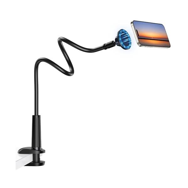 アームスタンド - ブラックアームスタンド - ブラック/-/-・Color:アームスタンド - ブラック・0.1秒で装着 ?DiTouch スマホアームスタンドは最超強力マグネットの22個N52磁石を採用し 磁力が強くてピタッとスマホにし...