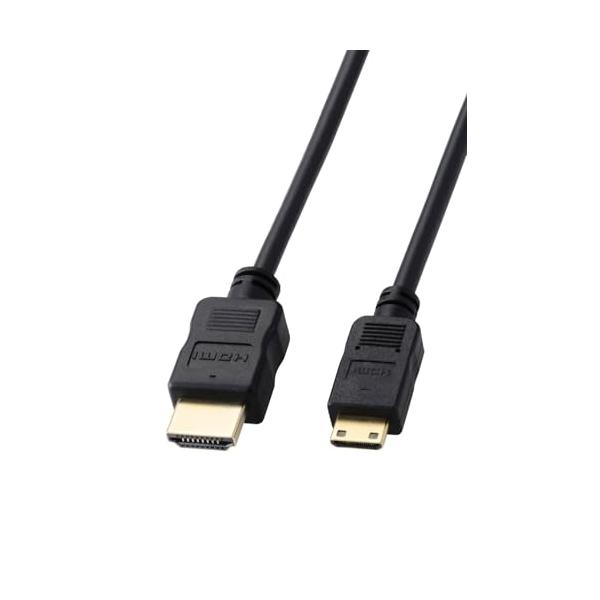 他サイト： エレコム mini HDMI - HDMI 変換ケーブル 1m スリムケーブル 4K/30Hz HEC/ARC対応 双方向通信 [より豊かな色表の商品画像