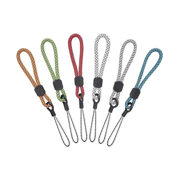 LIANHATA] ハンドストラップ 6本セット 携帯ストラップ ショート