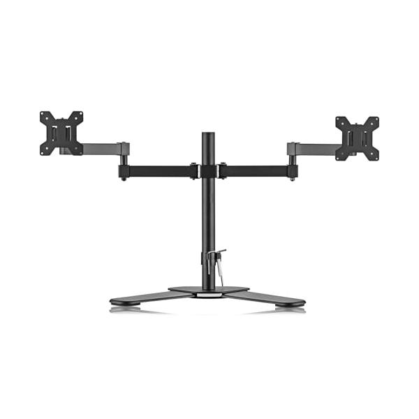 2画面ブラック/40cm/ML7442 JP・Style:2画面Size:40cm・パッケージ個数:1・対応モニター液晶モニターを2画面設置できるデュアルディスプレイアームです。耐荷重は10KG（1台）で、VESA規格は75×75mm/10...