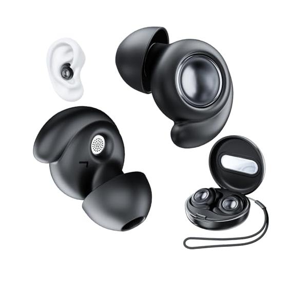 全方位防音耳栓 睡眠用 ノイズキャンセリング 45db低減 騒音対策 みみ