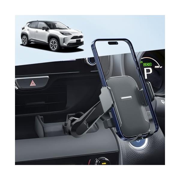 BIXUANトヨタ ヤリスクロス スマホホルダー MXPB10/MXPB15/MXPJ10/MXPJ15 [延長アーム付き]ヤリス クロス 専用