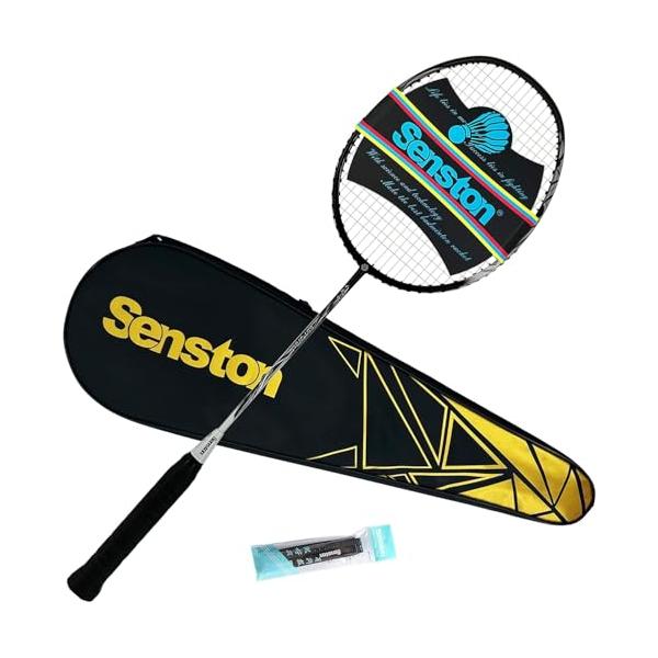 Senstonバドミントンラケット S370 軽量カーボンファイバー製の