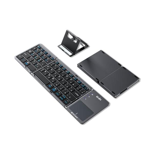 Ewin キーボード bluetooth 折りたたみ ワイヤレス タッチパッド付き keyboard 無線 日本語配列 ブルートゥース ios