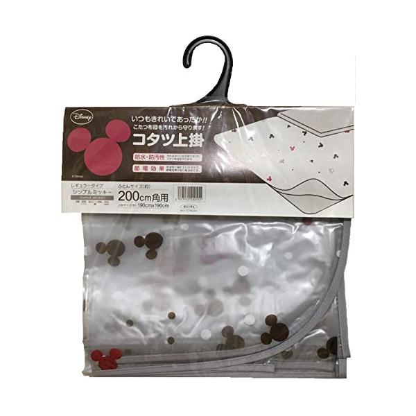 クリア/190×190cm/シンプルミッキー 190cm×190cm・Color:クリア・パッケージ個数:1・サイズ:190×190cm・素材・材質:(表面) 塩化ビニル樹脂100% (フチ)綿