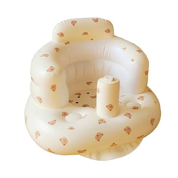 クマ/-/cqyz-001・Color:クマ・安定感幅広めの背もたれ、赤ちゃんが横向きに転倒するのを防止します。幅広めの座面、真ん中がくぼんだ低重心の座椅子デザインです。倒れにくく、より安定！低重心+大きめ座面で、後方や横へ倒れるのを効果的...