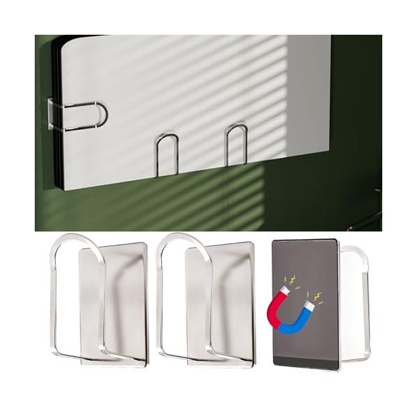 銀色/大/YGZJ-01・風呂蓋ホルダーの特徴: 18-8ステンレス製で錆びにくく、乾きやすい風通しのよい設計です。・簡単設置: 強力磁石で壁面を傷つけずに簡単に設置できます。・自由な設置方向: 縦置きと横置きの両方がで、お好みの向きに設置...