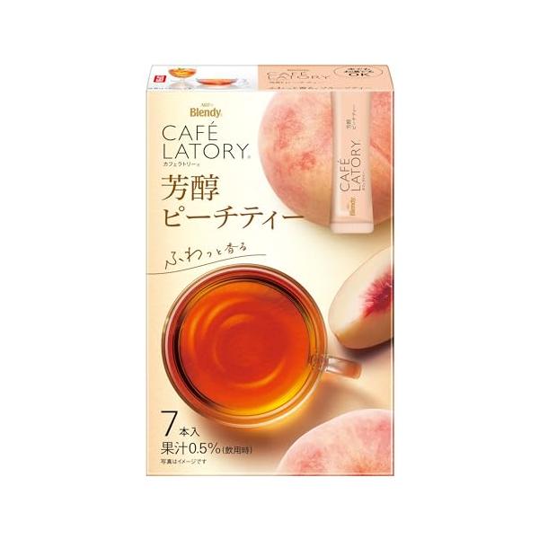 他サイト： AGF ブレンディ カフェラトリー スティック 芳醇ピーチティー 7本×6箱  フルーツティー  紅茶 スティックの商品画像