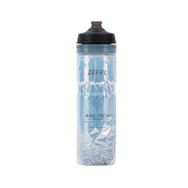 ゼファール(Zefal) 自転車用 保冷ドリンクボトル Arctica Pro 75 シルバー/ブラック 750ml 1678