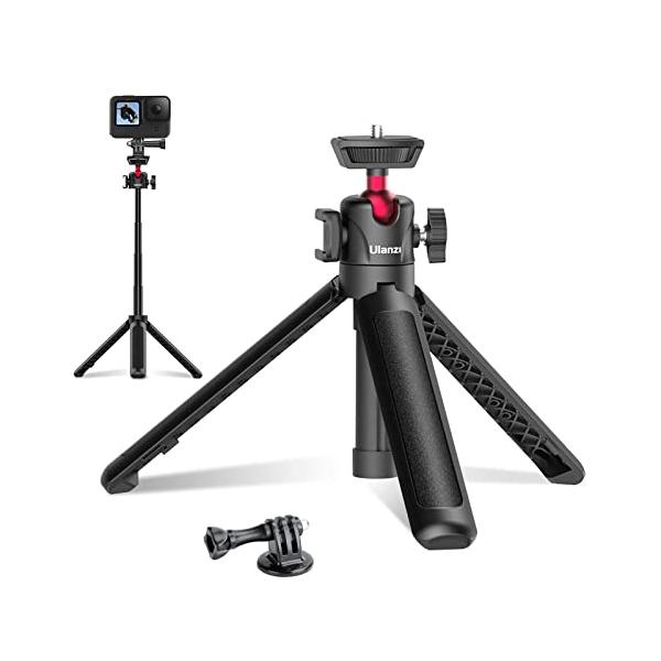 他サイト： ULANZI MT-16 スマホ三脚 自撮り棒 伸縮式卓上三脚 ミニ三脚 携帯三脚 カメラ三脚 4段伸縮 三脚 軽量 卓上三脚 持ち運びに便利の商品画像