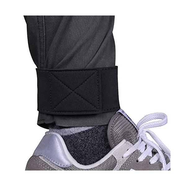 ブラック 全長38cm/全長38cm/W-2xNeo15In-AdjustableAnkleStrap-Blk-AMZ・Size:全長38cm・全長：約38cm。長さは十分なので、大人までご利用いただけます。粘着タイプなので、長さの調節もで...