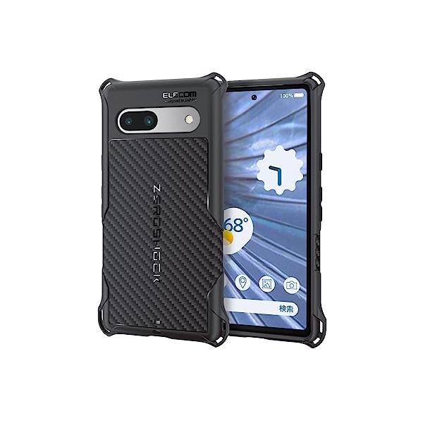 他サイト： エレコム Google Pixel 7a ケース 耐衝撃 ZEROSHOCK 四つ角エアークッション ハニカム構造 ストラップホール付き [握りの商品画像
