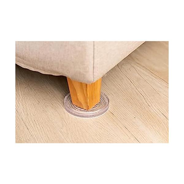 Clear/Ｍ-内径5.5cm 8枚/M・Size:Ｍ-内径5.5cm 8枚・ソファー 滑り止め用に精巧に設計ソファの滑り止めパッドは、ソファ用に特別に設計されています。滑り止めマットョンは丸いデザインで、丸いソファやベッドの支柱の脚によく...