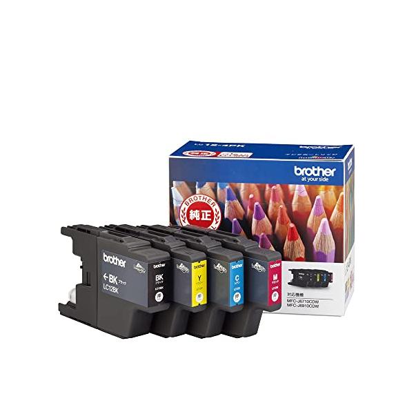 他サイト： ブラザー純正 ブラザー工業(Brother Industries) インクカートリッジ4色パック(エコパッケージ) LC12-4PK-E 対応型の商品画像