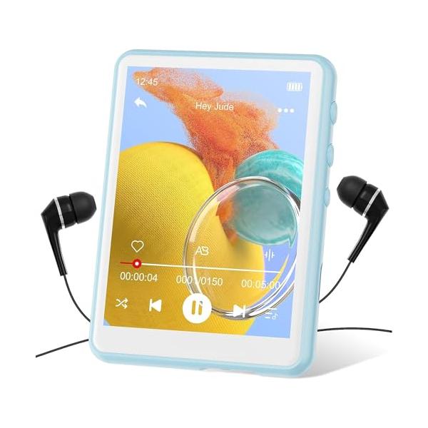 ブルー/-/-・Color:ブルー・64GB大容量MECHENデジタル音楽プレーヤーは、重さはわずか78グラムなのに、64GBの超大容量を内蔵しています。また、最大128GBのmicroSDメモリーカードに対応、万が一、本体容量が足りなくな...