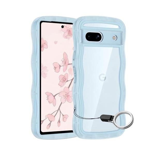 HILEGENER for Google Pixel 6A かわいい ケース うねうね 耐衝撃