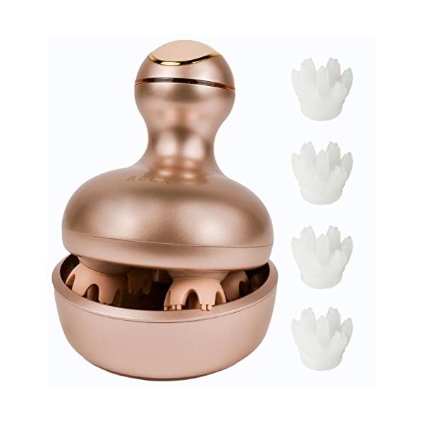 他サイト： (熟練ヘッドスパニスト監修) RELX ヘッドスパ 母の日 電動頭皮ブラシ (日本企業企画)  IPX7防水 スカルプケア 3D振動 リラクゼーの商品画像