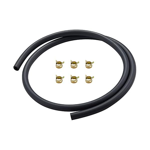 グレー/内径8mm/-・Size:内径8mm・商品について商品名：1.2ｍ燃料ホース（ガソリン対応）；色：グレー；層数：2重構造；付属品：6個のホースクランプ；内径：8ｍｍ；外径：13ｍｍ；耐圧：1.0MPa；耐熱温度：-4℃〜120℃；耐...