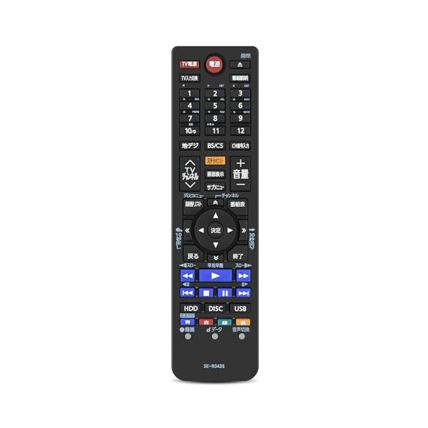 ブルーレイディスクレコーダー リモコン SE-R0435 for 東芝 ブルーレイ