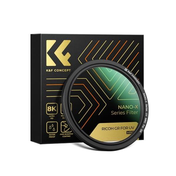 Ricoh GR専用UVフィルター・Style:Ricoh GR専用UVフィルター・パッケージ個数:1・Ricoh GR専用UVフィルターRicoh GR II /GR III /GR IIIx / GR IIIx HDFにぴったりのUVフ...