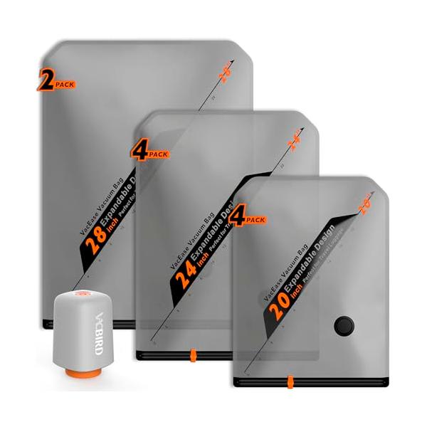 -/10枚+充電式電動ポンプ/X8-2H・Size:10枚+充電式電動ポンプ・『サイズ見える化設計』10枚旅行用圧縮袋セット：S(4枚 40cm*54cm）、M(4枚 47cm*64cm）、L(2枚 54cm*74cm）、コードレス充電式ポ...