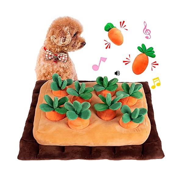 他サイト： にんじん畑 にんじん収穫隊 YCYHHHWノーズワークマット 知育玩具 ペット用品 犬のおもちゃ 噛む 運動不足 ストレス解消 家の破壊防止対策の商品画像