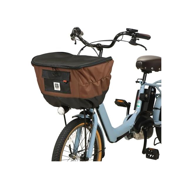 他サイト： ２段式厚手前カゴカバー　Ｐｅｎｔａ　Ｄ−２Ｆ−６００　チョコの商品画像