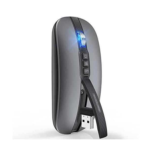 他サイト： FMOUSE Bluetooth マウス ワイヤレスマウス 無線 マウス 静音 充電式 薄型 小型 6ボタン2.4GHz 光学式 高精度 省エネの商品画像