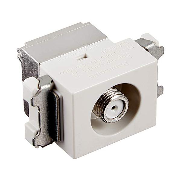 他サイト： パナソニック(Panasonic) 埋込ホーム用高シールドテレビターミナル ホワイト WCS3013Wの商品画像