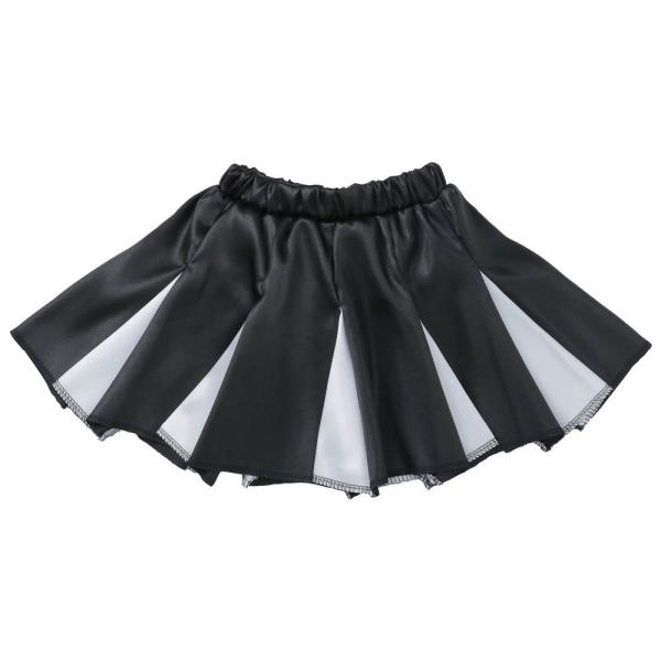 揺れるプリーツがかわいい！チアガール風のプリーツスカート！　　大人気の衣装ベースシリーズのプリーツスカートです。光沢感のあるサテン素材を使った、ひらひら揺れるプリーツ仕立てのスカートです。白いプリーツラインがアクセントのチアガール風のデザイ...