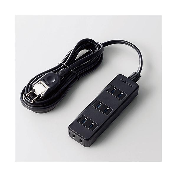 他サイト： エレコム AVシャッタータップ 4個口 2.5m ブラック AVT-ST02-2425BKの商品画像