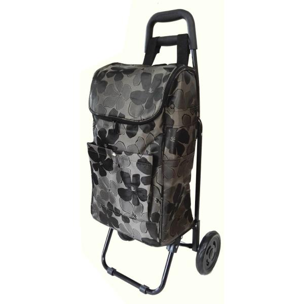 ●軽くて便利な2輪キャリー　●シックで丈夫なジャガード織りの新シリーズです　　◆仕様　・品名:品名:ジャガード2輪キャリー　・サイズ:H86×W31×D29cm(フレーム)、H50×W30×D20cm（袋サイズ）　・ファスナー/ポケット:上...