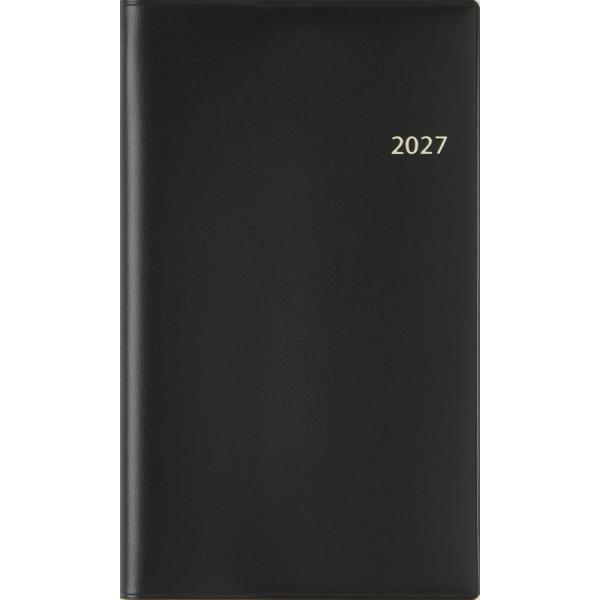 メール便発送 高橋書店 2027年手帳 No.105 ニューダイアリーアルファ11 手帳 週間バーティカル式＆月間ブロック式 黒