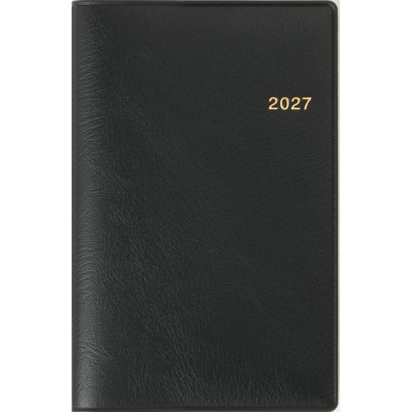 メール便発送 高橋書店 2027年手帳 No.145 ビジネス手帳 小型版 6 手帳 週間セパレート式＆月間ブロック式 黒