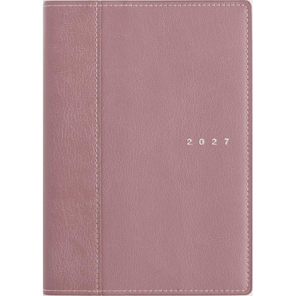 メール便発送 高橋書店 2027年手帳 No.360 シャルム10 B6 週間バーティカル式＆月間ブロック式 ライトブリックレッド