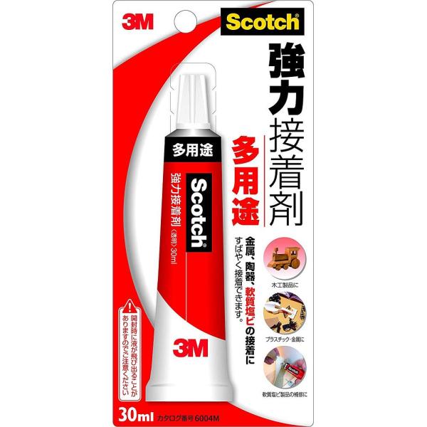 メール便発送 スリーエム スコッチ 強力接着剤 多用途 30ml 6004M