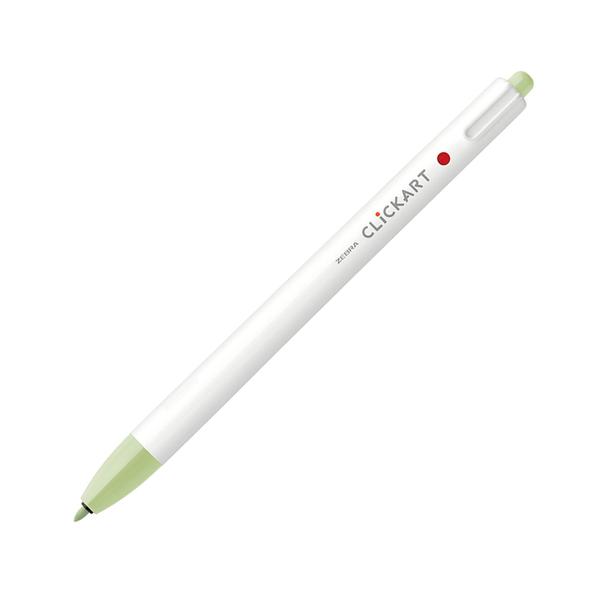 クリッカート （まとめ買い）ゼブラ ノック式水性カラーペン リーフ