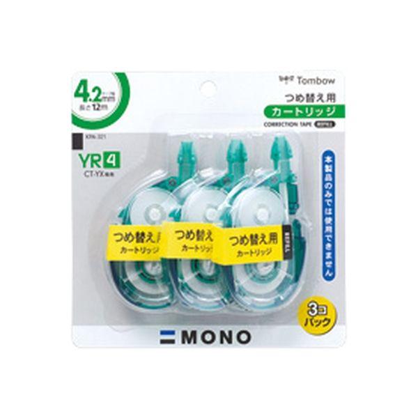 メール便発送 トンボ鉛筆 MONO 修正テープ YR4 つめ替え用カートリッジ 