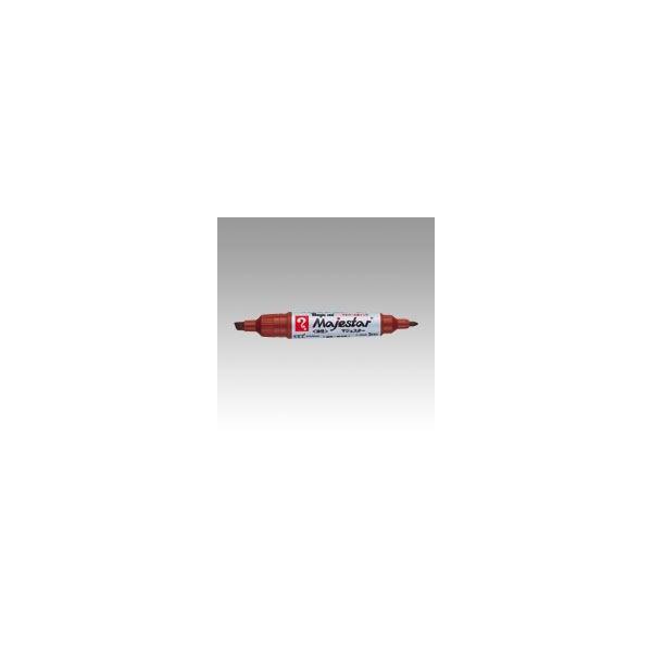 （まとめ買い）寺西化学 マジックインキマジェスター単色 茶色 MMJ50-T6 00065595 〔10本セット〕